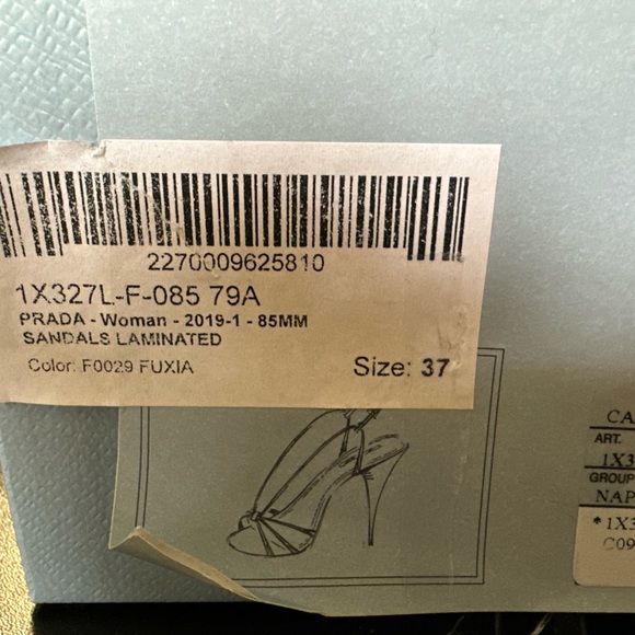 Women’s Prada Slingback Sandals 6.5 US - Picture 3 of 14